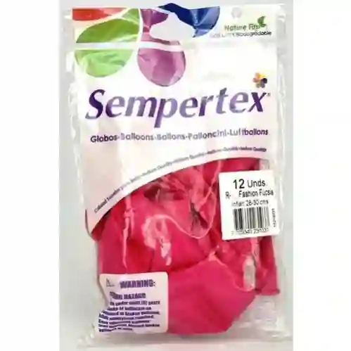 Globos Sempertex Fucsia R9 X 12 Unidades - Fashion