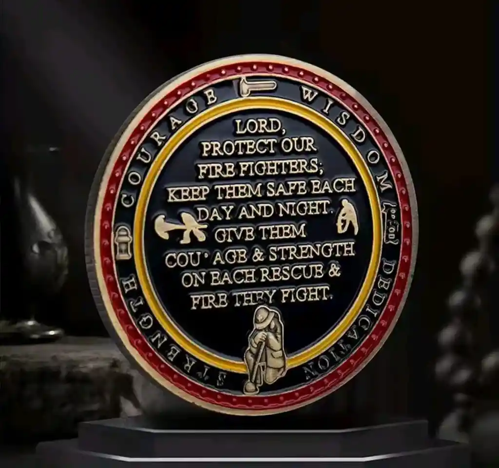 Moneda De Coleccion De Bomberos Firefighter