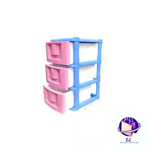 Organizador X 3 Liso Azul Hortensia/rosa