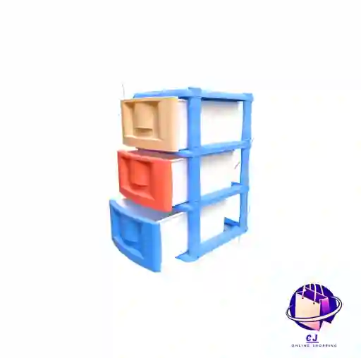 Organizador X 3 Liso Azul Hortensia/salmon