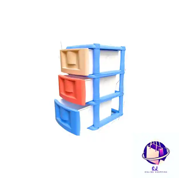 Organizador X 3 Liso Azul Hortensia/salmon
