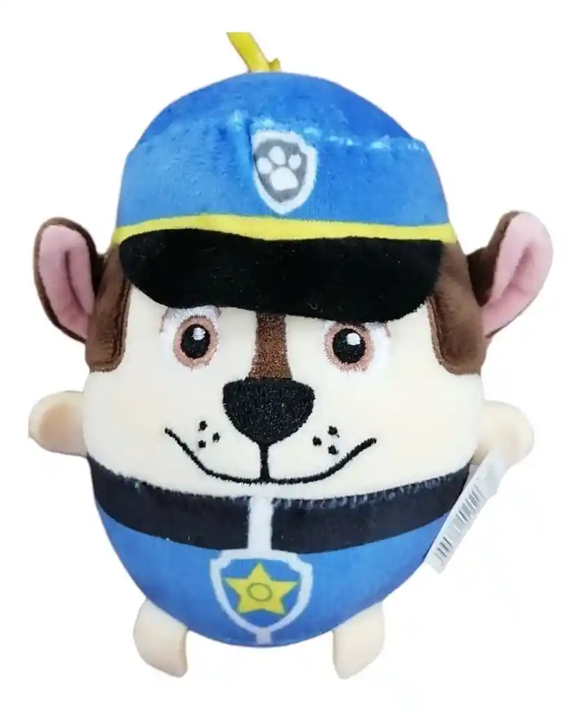 Peluche Llavero Squishie Antiestrés Chase Personajes Infantiles Serie Paw Patrol
