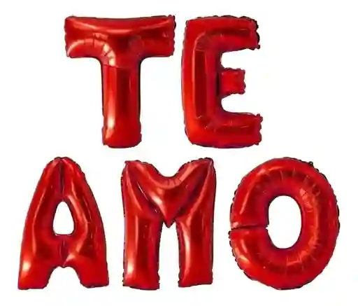 Globo Letrero Meta 18" Te Amor Rojo