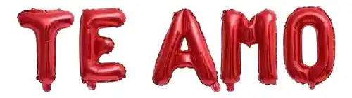 Globo Letrero Meta 18" Te Amor Rojo
