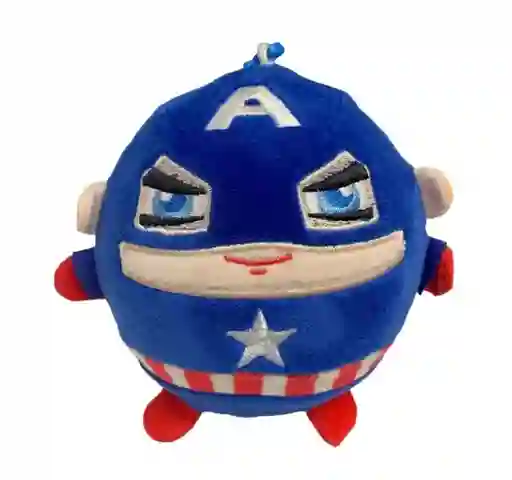 Peluche Llavero Squishie Antiestrés Capitan America Personajes Infantiles