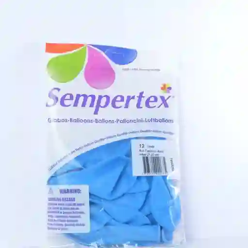 Globos Sempertex Azul R9 X 12 Unidades - Fashion