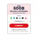 Sim Virgin Mobile 30 Dias 60gb + Minutos Ilimitados