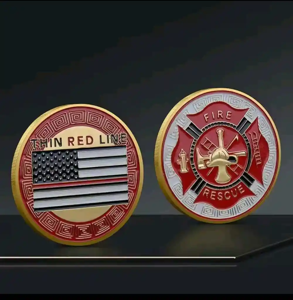 Moneda De Coleccion Bomberos Fire Rescue