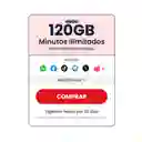 Sim Virgin Mobile 30 Dias 120gb + Minutos Ilimitados