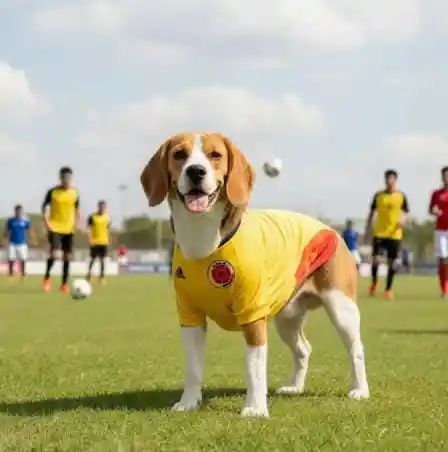 Camiseta Colombia Seleccion Colombia L Perro ( Beagle Raza Guia )