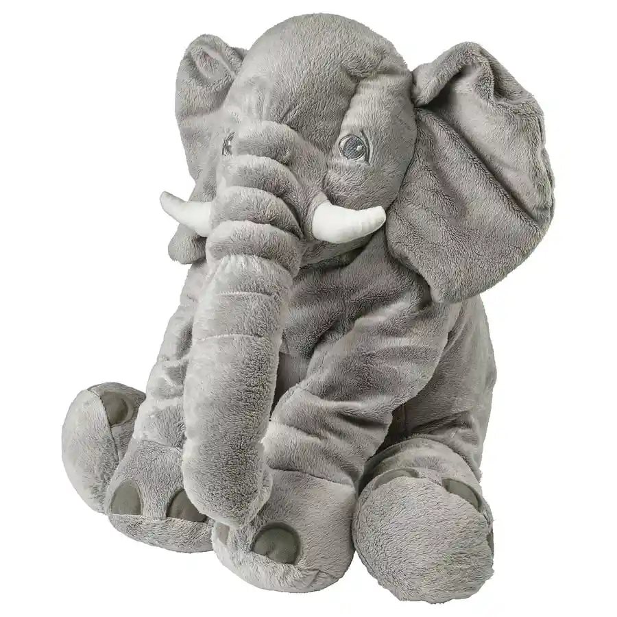 Peluche Elefante Gris Sentado 38cm