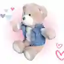 Peluche Oso Chaleco Crema 30cm