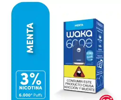 Waka Menta 6000 Puffs 3% Nicotina