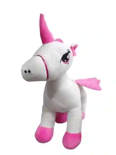 Peluche Unicornio Blanco Parado 44cm