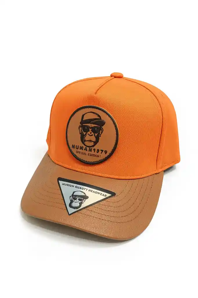 Gorra Snapback Naranja Edición Especial Human 1979 – Estilo Urbano