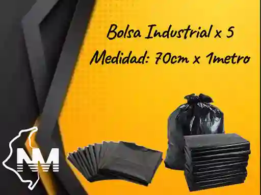 Bolsa Industrial 70cm X 1metro X 5 Uds.