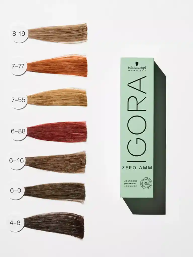 Igora Zero Amm (sin Amoniaco) 8-46 Rubio Claro Beige Chocolate 60 Ml