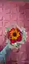 Girasol Con Rosa De Tela