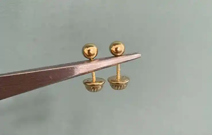 Arestes Topos De Seguridad Bola Lisa De 4mm Oro 18k