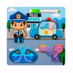 Rompecabezas Profesion Oficio Aprende Con Tablero +marcador