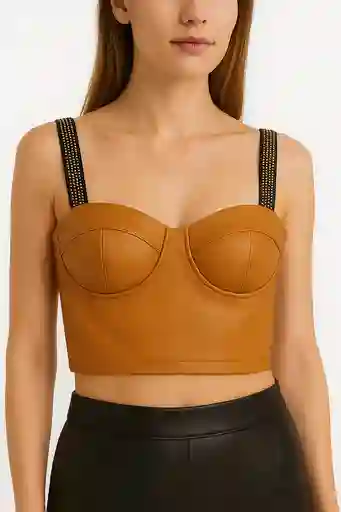 Top En Cuerina Talla Unica