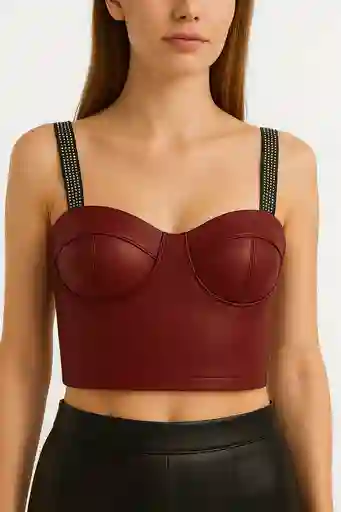 Top En Cuerina Talla Unica