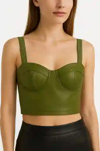 Top En Cuerina Talla Unica