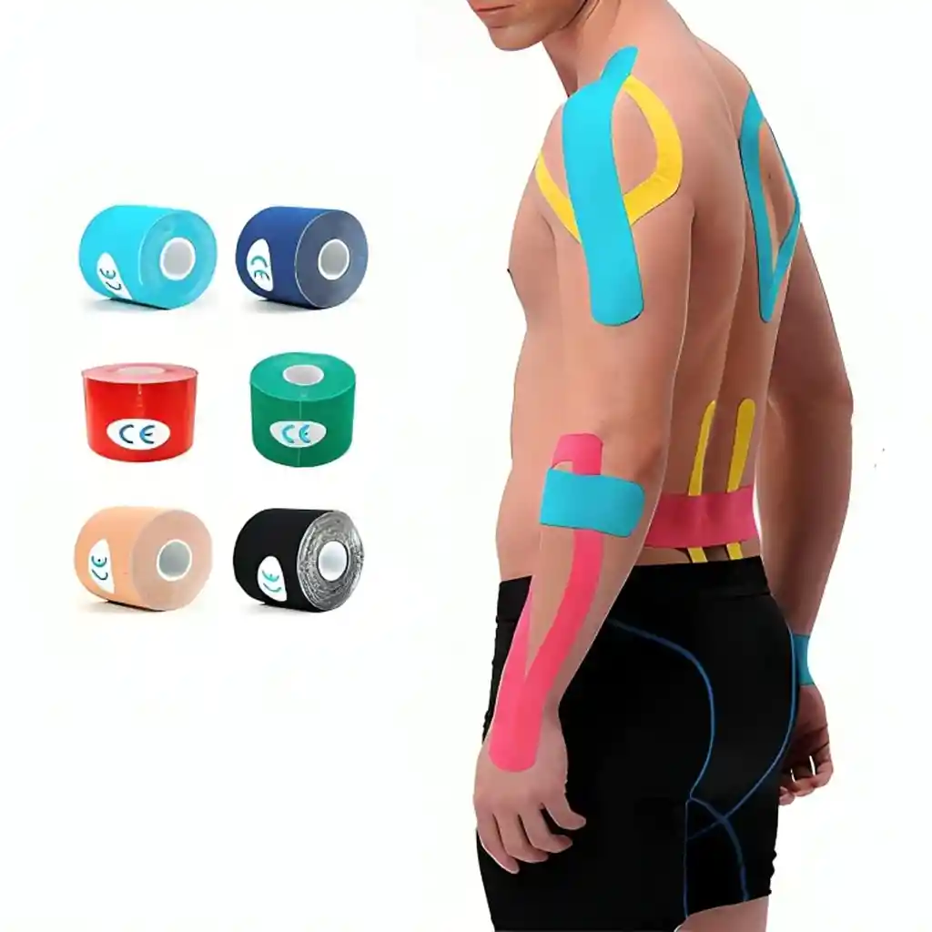 Cinta Kinesiológica Neuromuscular Kinesiotape De 5cm X 5 Metros (x1 Unidad)
