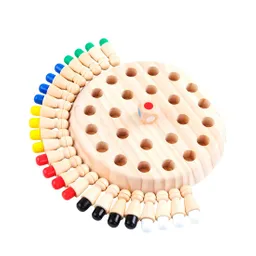 Juego De Mesa Madera Ajedrez De Memoria Interactivo Colores