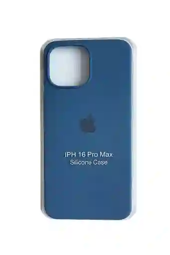 Forro Silicone Case 16 Pro Max Azul Oscuro