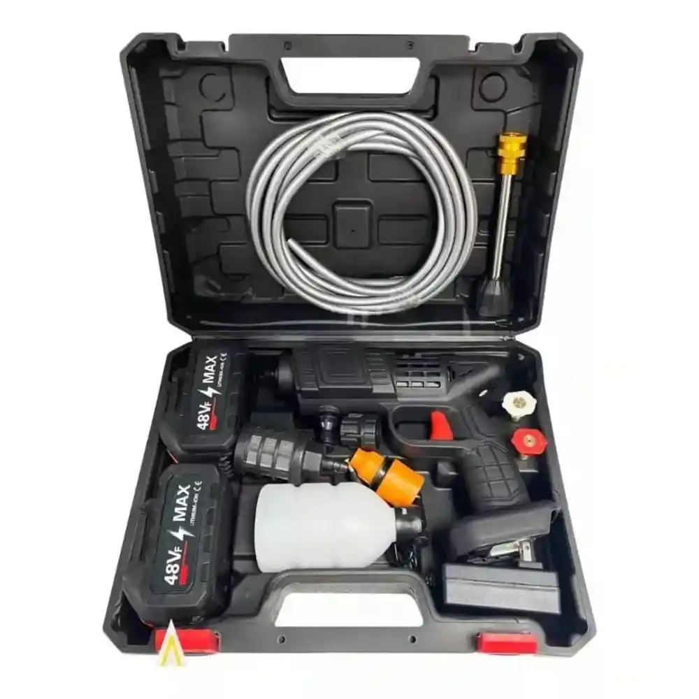 Hidrolavadora Portátil Inalámbrica 2 Baterías 48v Recargable