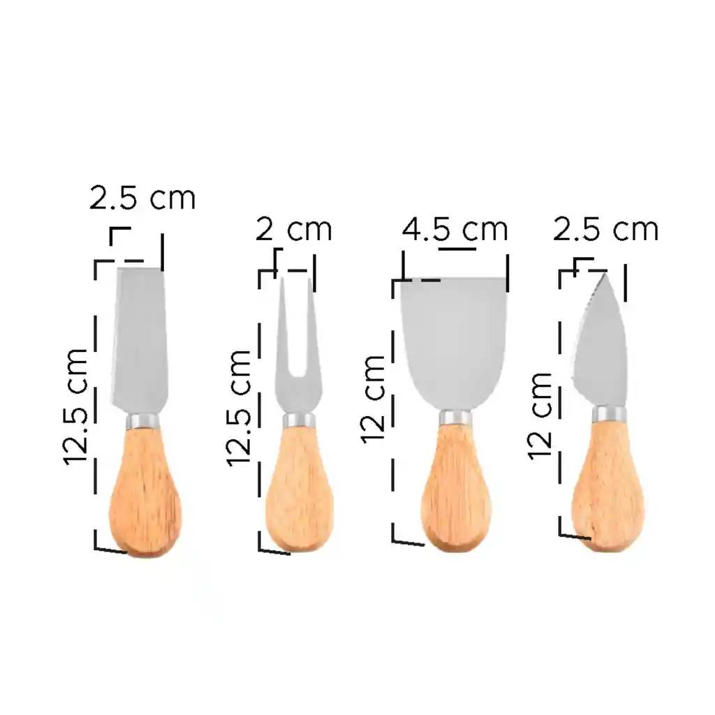 Set De Utensilios Para Cortar Y Servir Quesos