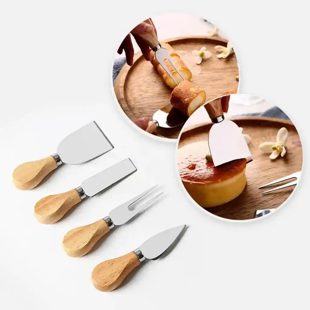 Set De Utensilios Para Cortar Y Servir Quesos
