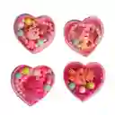 Set De Collares De Juguete Para Niñas + Estuche Corazon X 4u