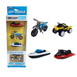 Moto Lancha Cuatrimoto Jet Ski De Metal Coleccionable