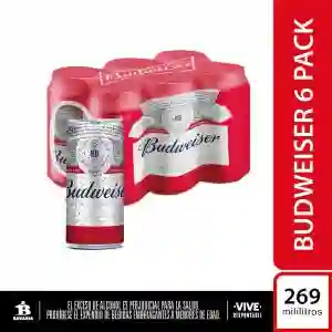 Cerveza Budweiser X6 269ml