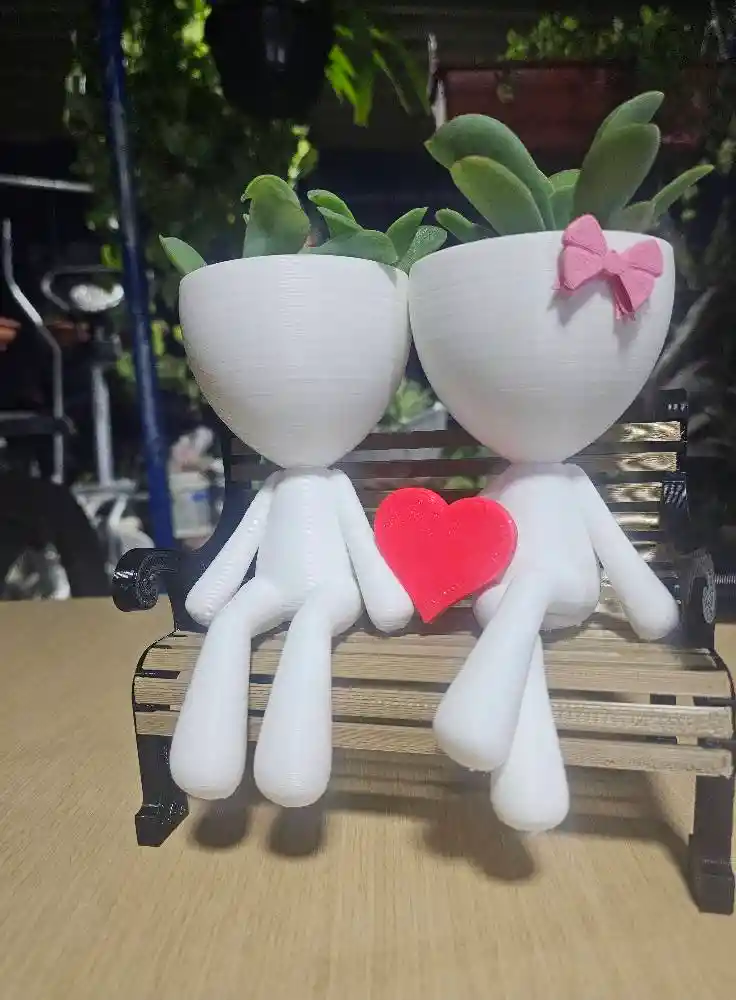 💞🌿 Maceta Banca Pareja 🌿💞