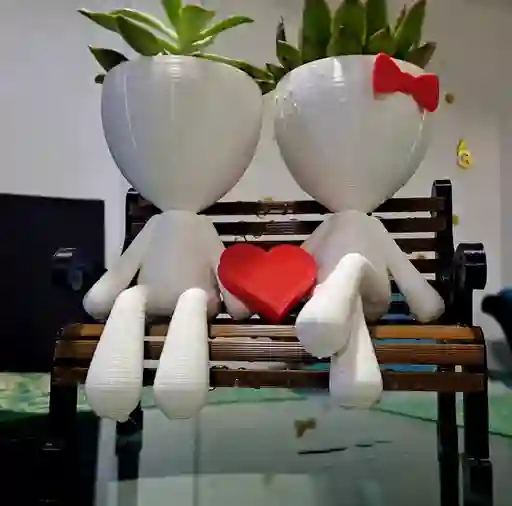 💞🌿 Maceta Banca Pareja 🌿💞