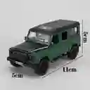 Vehículo Land Rover Defender Escala 1:32 Color Verde Militar