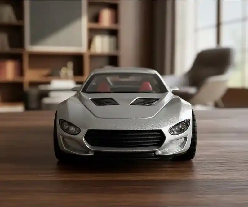 Vehículo Maserati Gran Turismo Edition Escala 1:32 Color Plateado