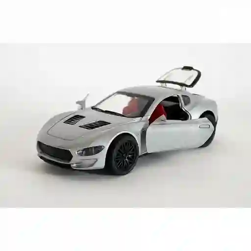 Vehículo Maserati Gran Turismo Edition Escala 1:32 Color Plateado