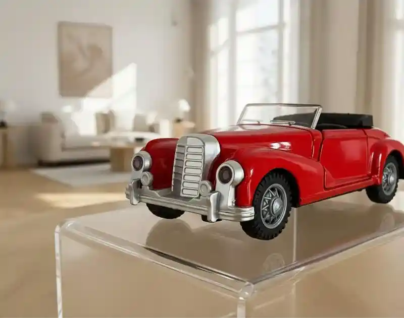 Vehículo Mercedes 300s Cabriolet Escala 1:32 Color Rojo