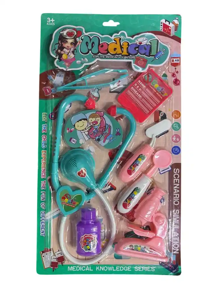 Set Doctor Doctora Kit Medico Juguete Niños Niñas Hospital