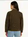 Chaqueta Para Mujer Oversized Estampado Animal Print - The Amber U