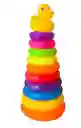 Juego Torre De Aros Para Encaje Pato Para Motricidad