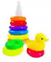 Juego Torre De Aros Para Encaje Pato Para Motricidad