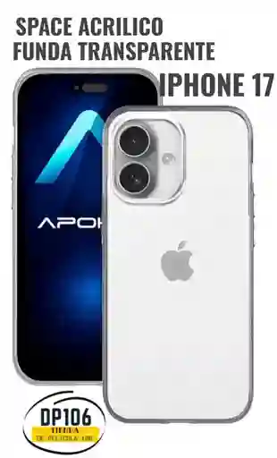 Iphone 17 Space Transparente Forro De Proteccion