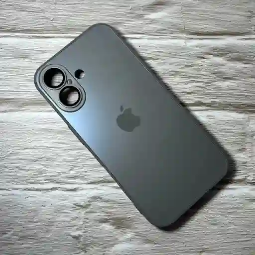 Case Iphone 16 Silicone + Glass Case