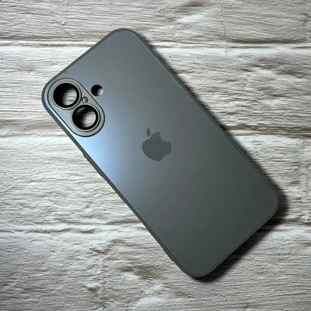 Case Iphone 16 Silicone + Glass Case