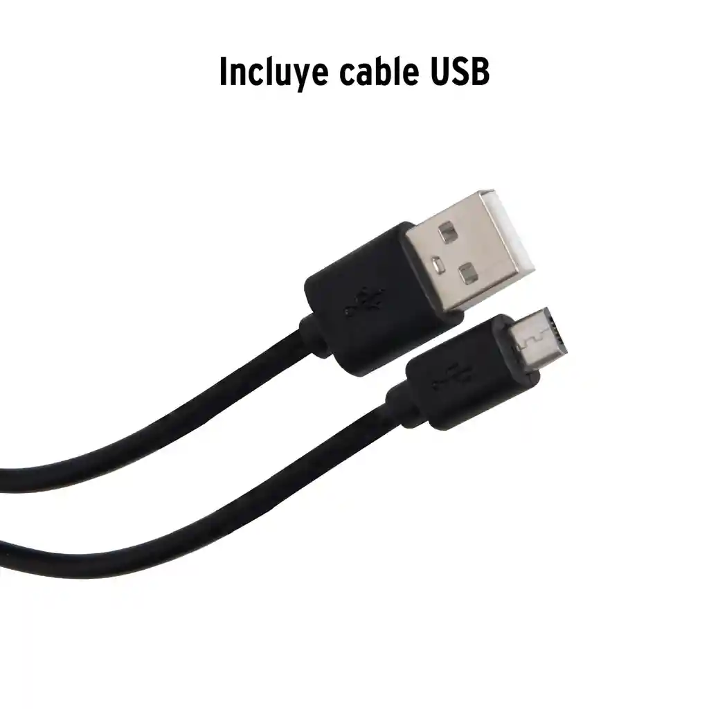 Linterna Plástica De Led 350 Lm, Recargable, Truper
